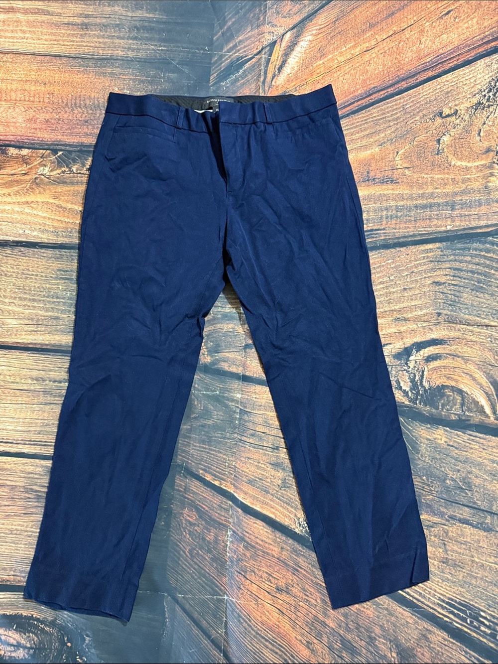 Banana Republic Women's Navy Straight-Leg Pants